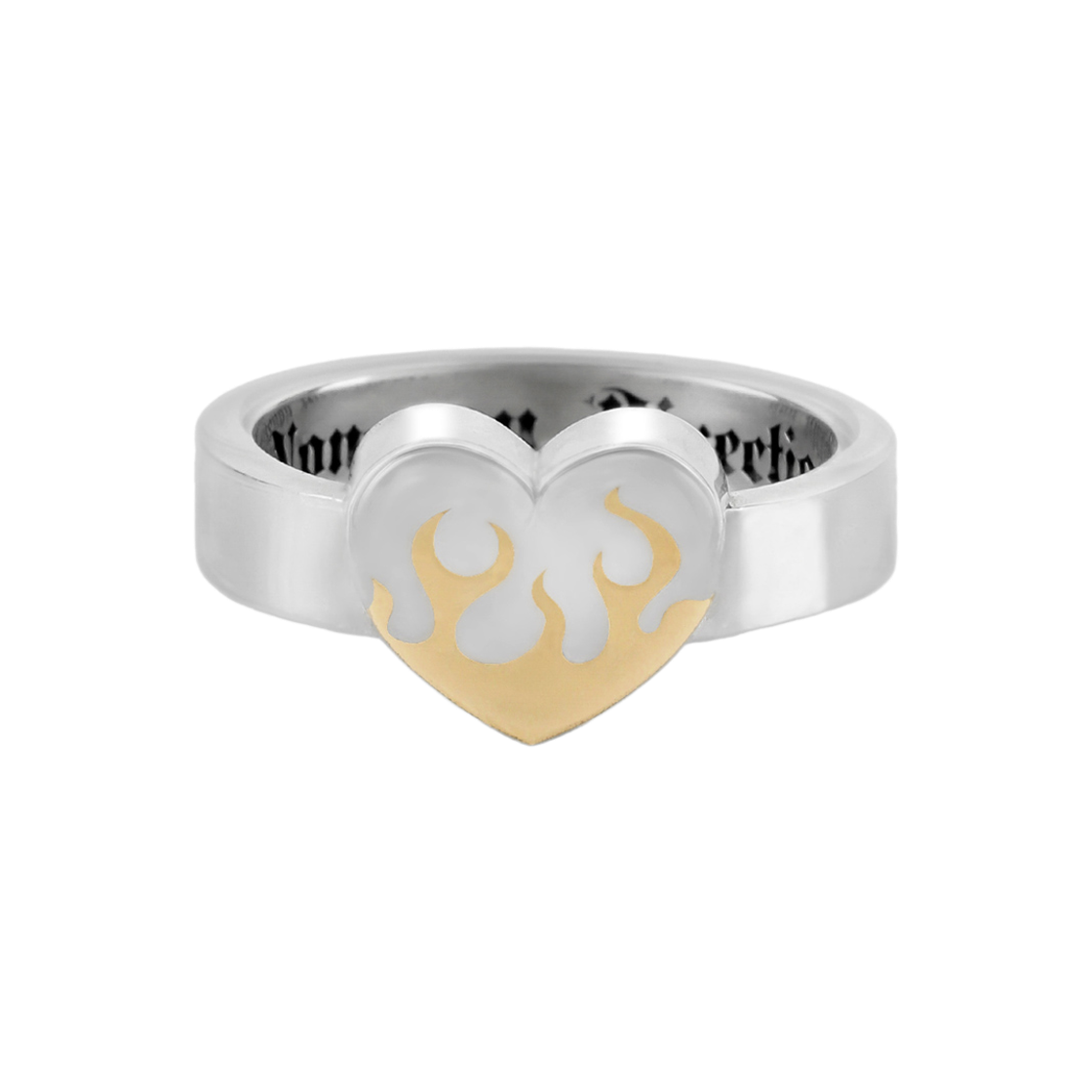 NONENON-231 Nonenon Flame Love Ring Brass Silver925