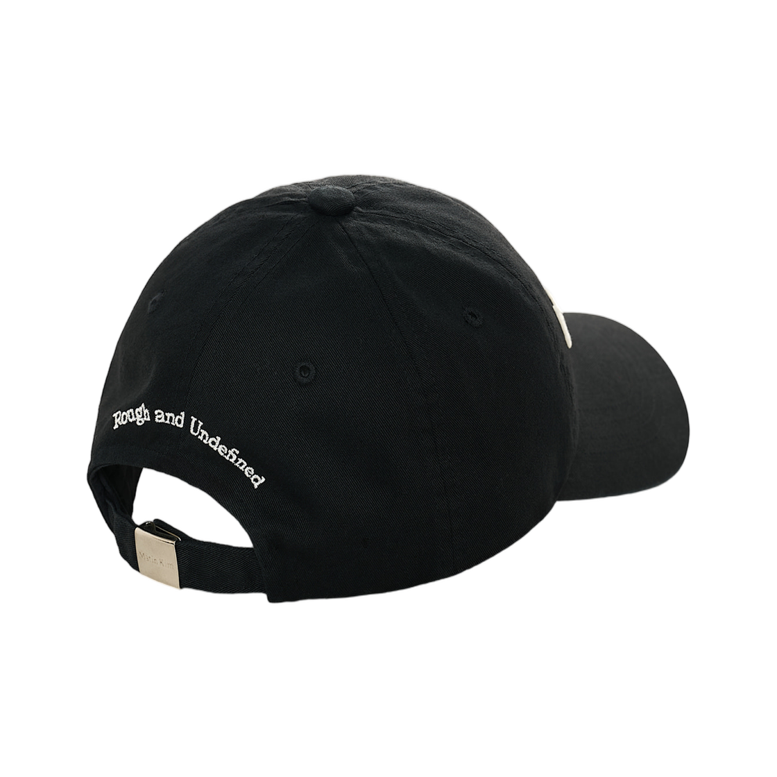 마뗑킴 아플리케 펠트 로고 볼캡 블랙(Matin Kim Applique Felt Logo Ball Cap In Black) - 3