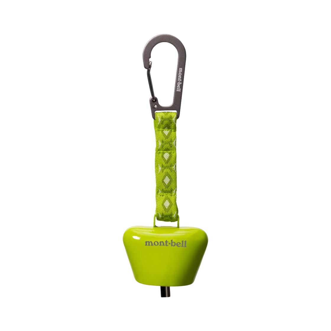 1134331 Montbell Square Trekking Bell with Silencer Green