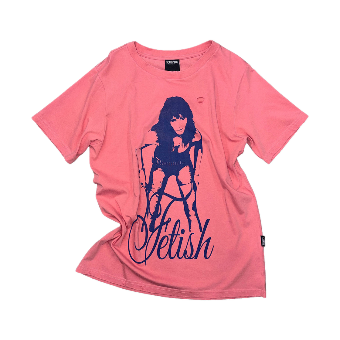 스컬프터 디스트레스드 뮤즈 티 살몬(Sculptor Distressed Muse Tee Salmon)