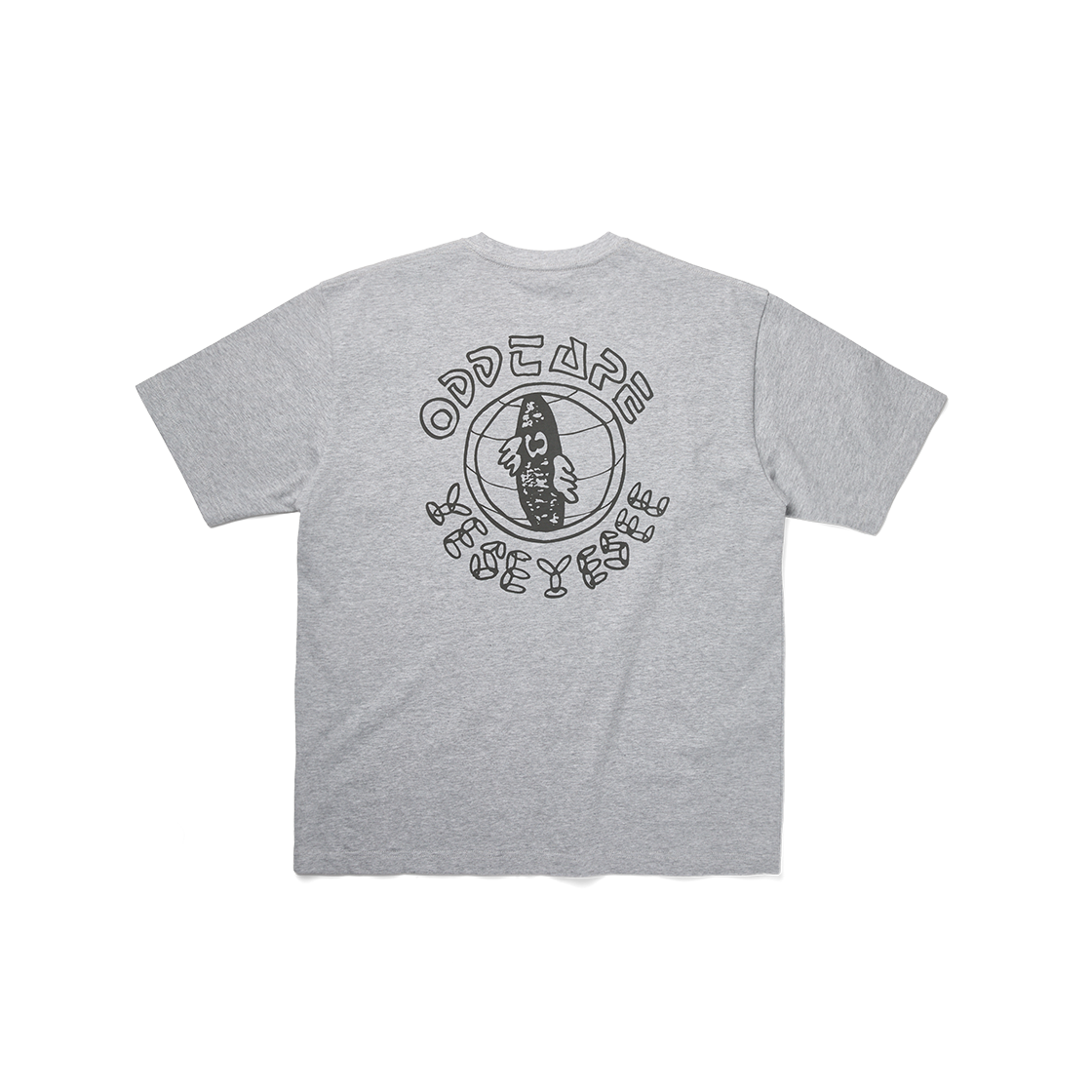 [더블적립] 예스아이씨 오드 테이프 글로브 티셔츠 그레이([더블적립] YESEYESEE ODD TAPE Globe Tee Grey) - 2