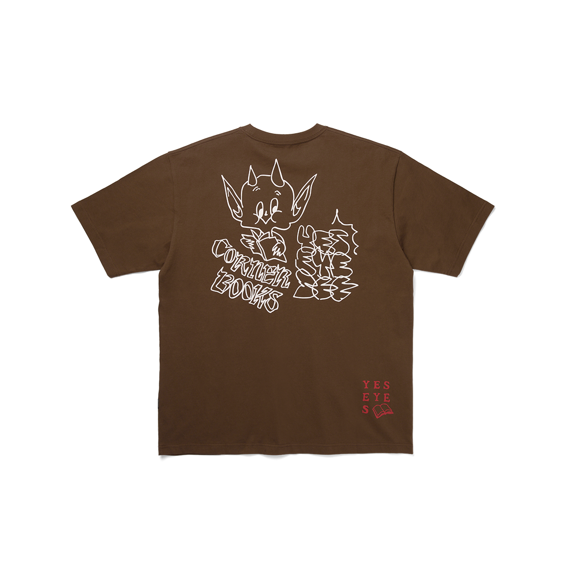 [더블적립] 예스아이씨 코너 리더 티셔츠 브라운([더블적립] YESEYESEE Corner Reader Tee Brown) - 2