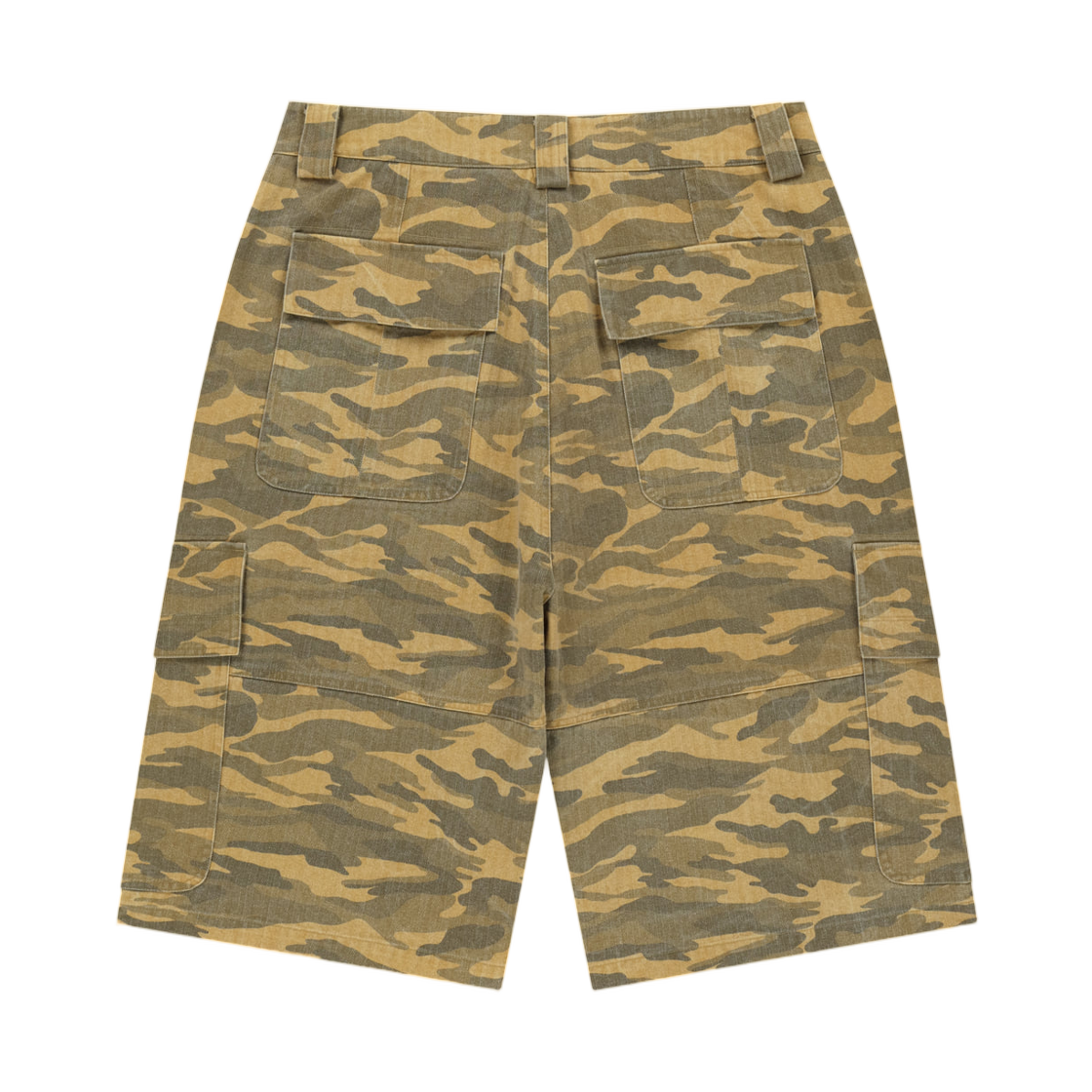 마뗑킴 카모플라주 카고 버뮤다 팬츠 카멜(Matin Kim Camouflage Cargo Bermuda Pants In Camel) - 2