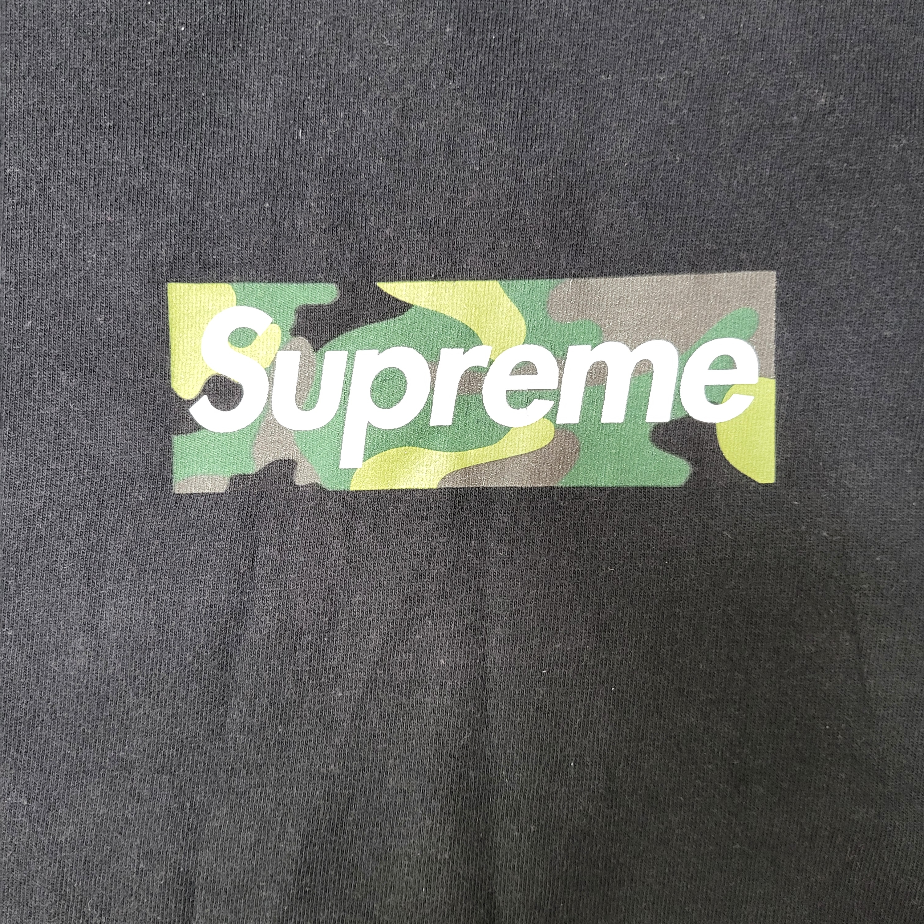 Supreme Box Logo T-Shirt Black - 23FW 착용 스타일