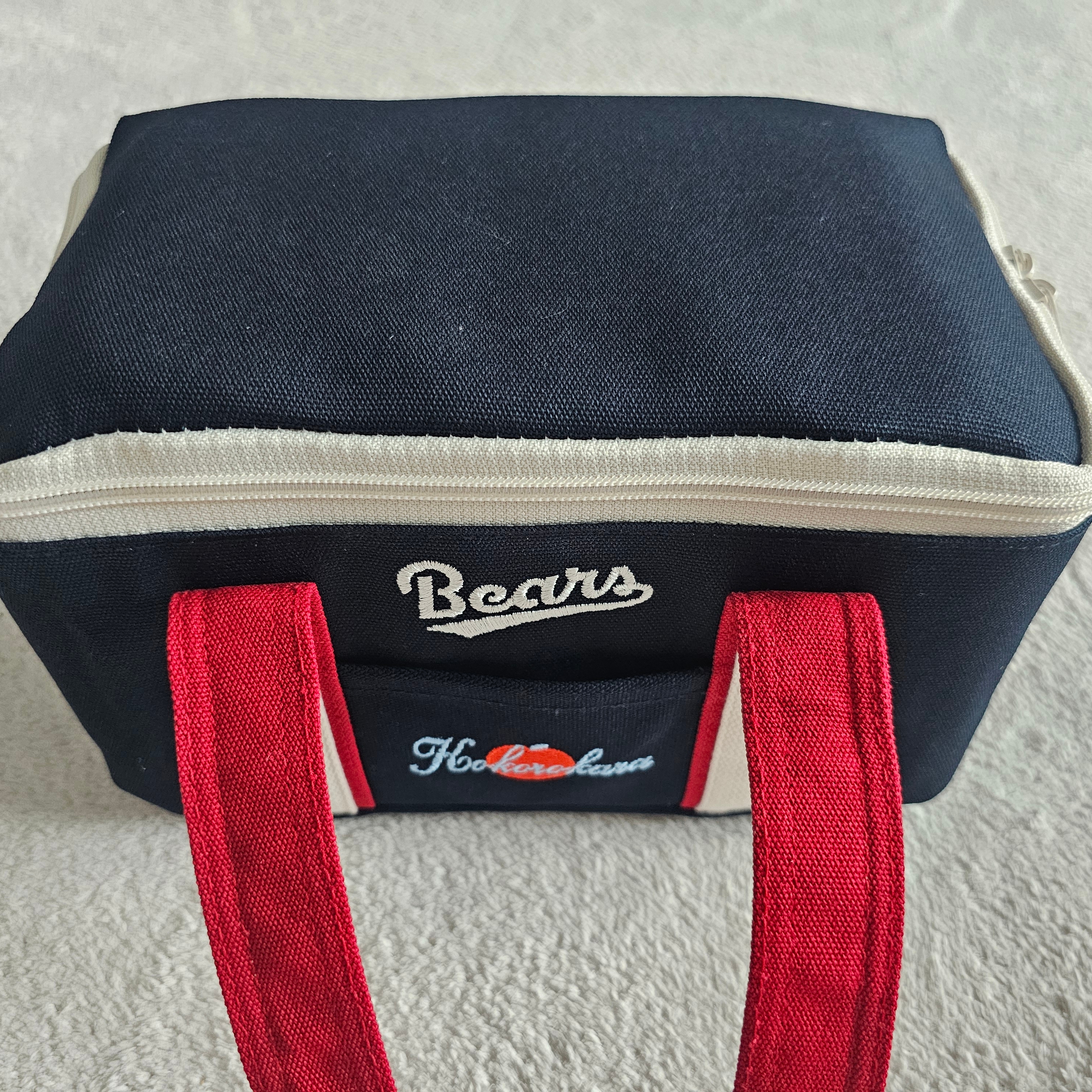 [KREAM 단독] Doosan Bears x Kokorokara Hustle Pudding 2pcs & Kokoro Bear Keyring & Cooler Bag Full Set 착용 스타일 - 5
