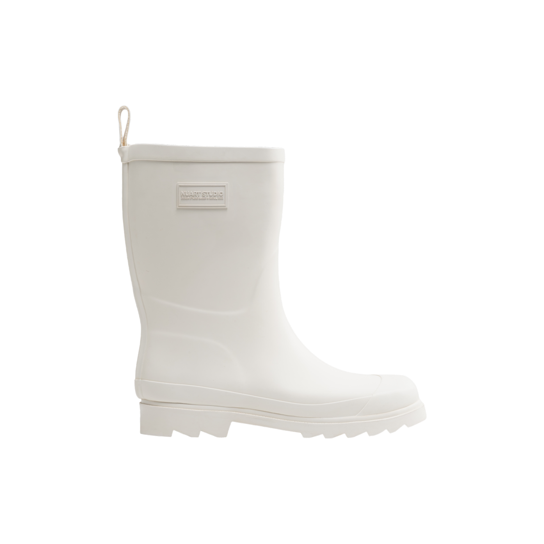 누아트스튜디오 클래식 미드 레인부츠 크림(NUARTSTUDIO Classic Mid Rain Boots Cream)