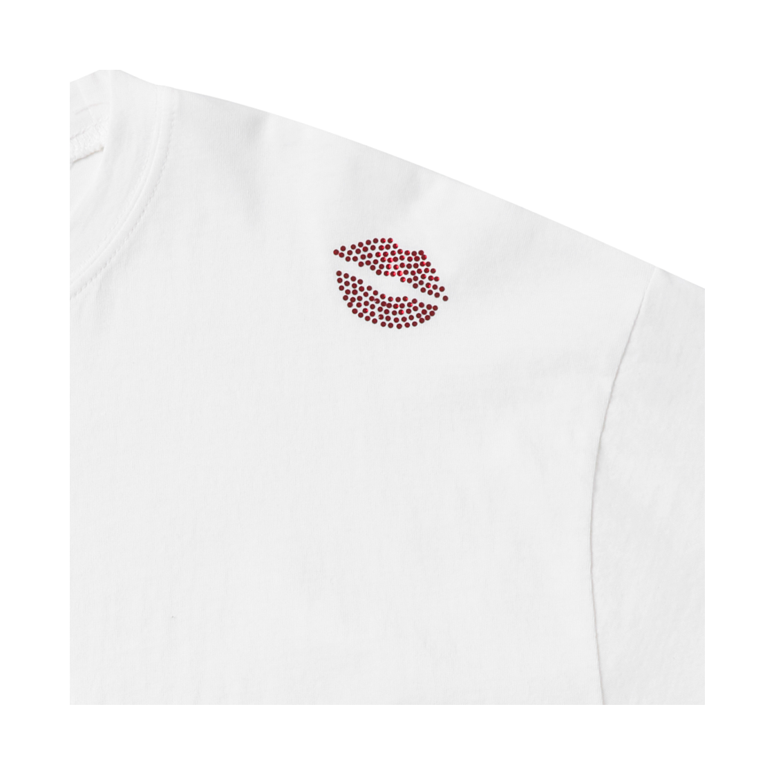 [KREAM 단독] 아모우 키스 마크 가먼트 티셔츠 화이트([KREAM 단독] AMOU Kiss Mark Garment T-Shirts White) - 4