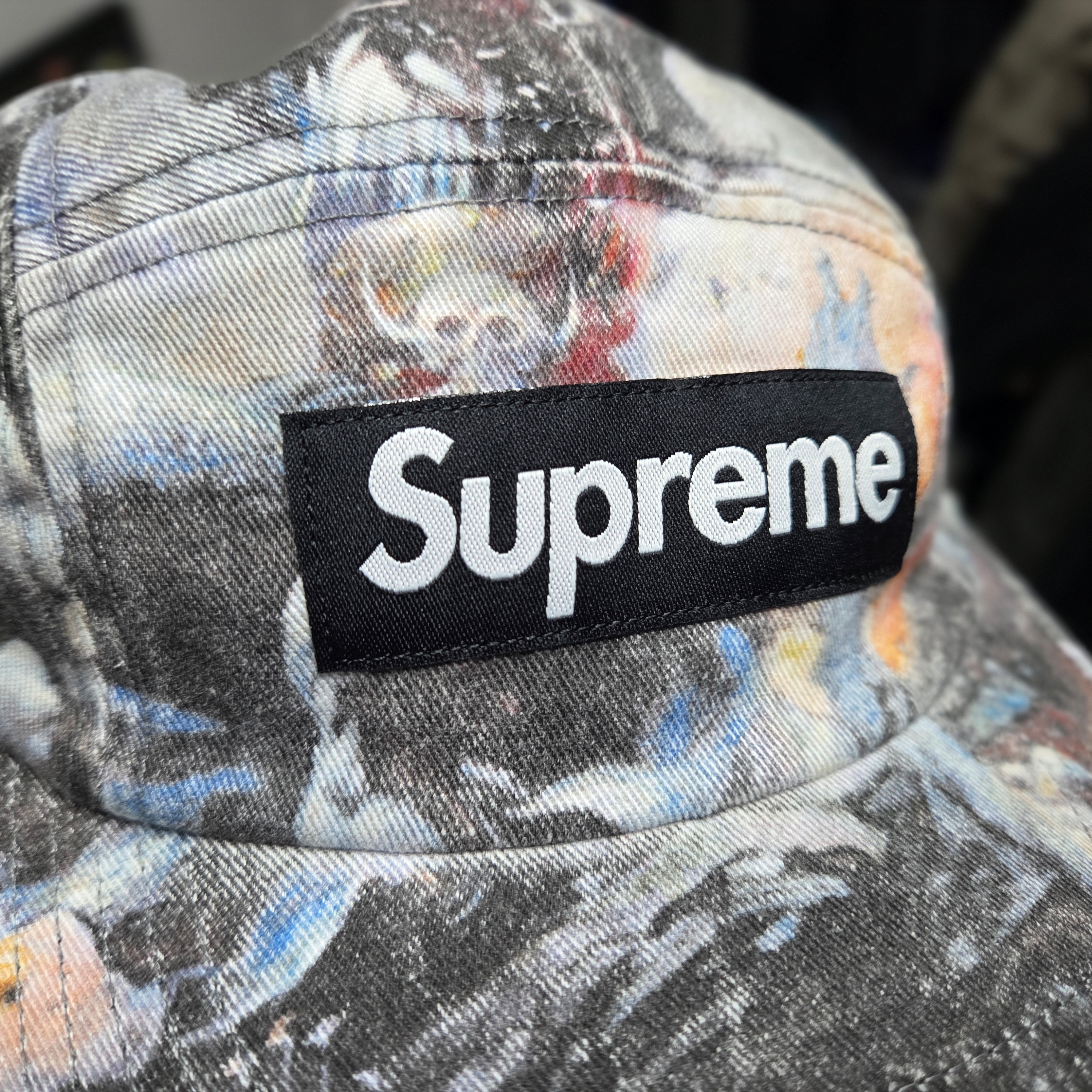 Supreme Frazetta Camp Cap Black - 24FW 착용 스타일 - 3