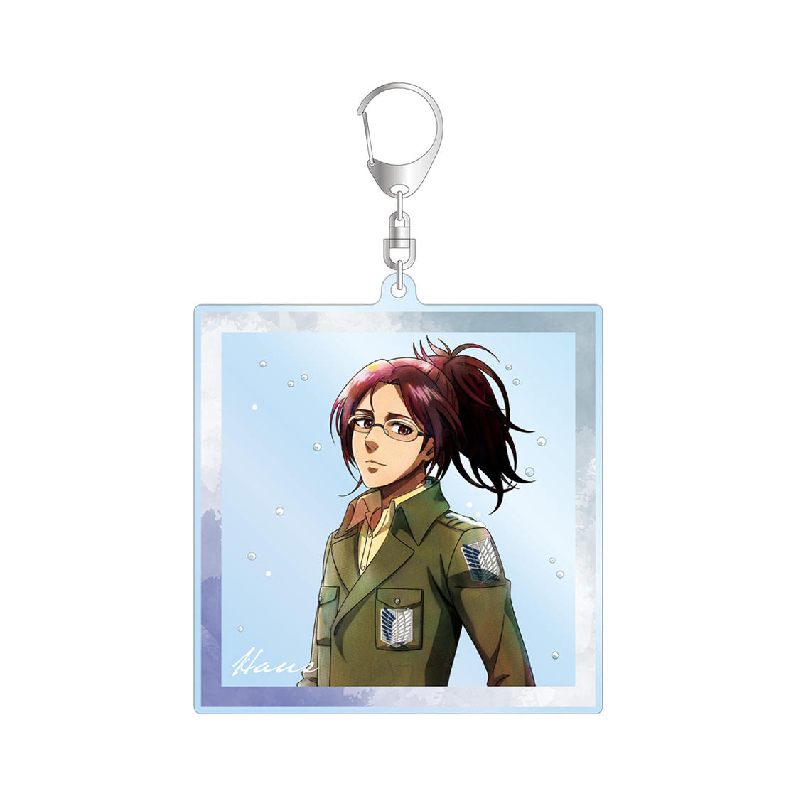 [예약배송] 애니모어 진격의 거인 한지 겨울의 걸음 BIG 아크릴 키링([예약배송] Animore Attack on Titan Hange Step Of Winter Big Acrylic Keyring) - 1