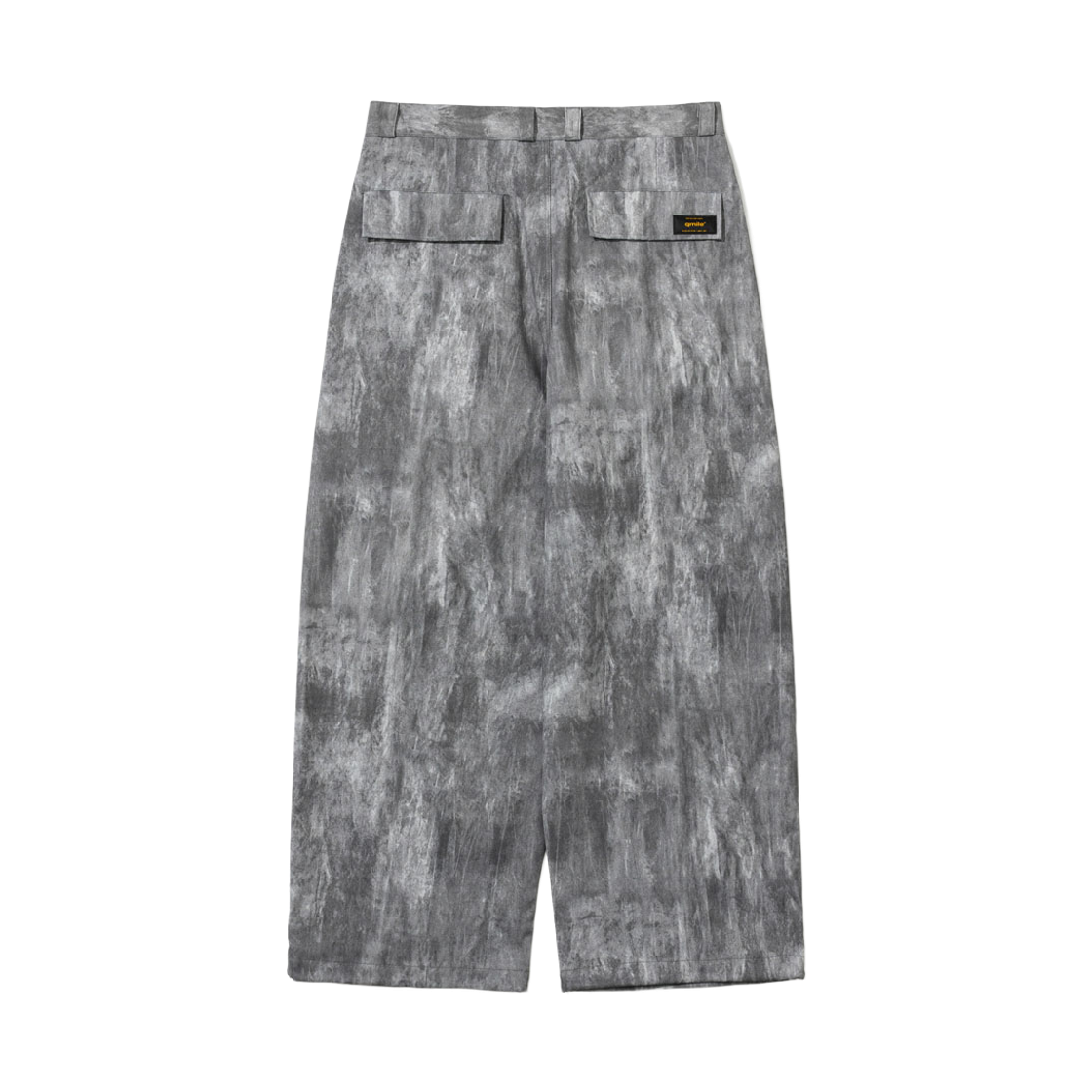 큐마일 512 투 턱 와이드렉 집 플라이 팬츠 블랙(qmile® 512 Two Tuck Wide-Leg Zip Fly Pants Black) - 2