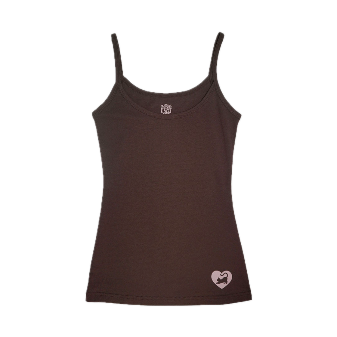 스컬프터 스윗 키티 탱크 탑 브라운
