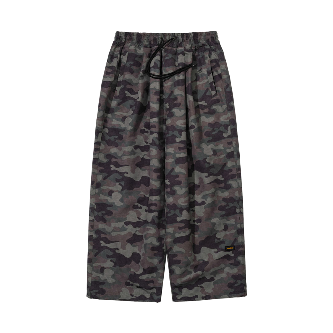 26Q532 qmile® 532 Two Tuck Wide-Leg Easy Pants Green Camo