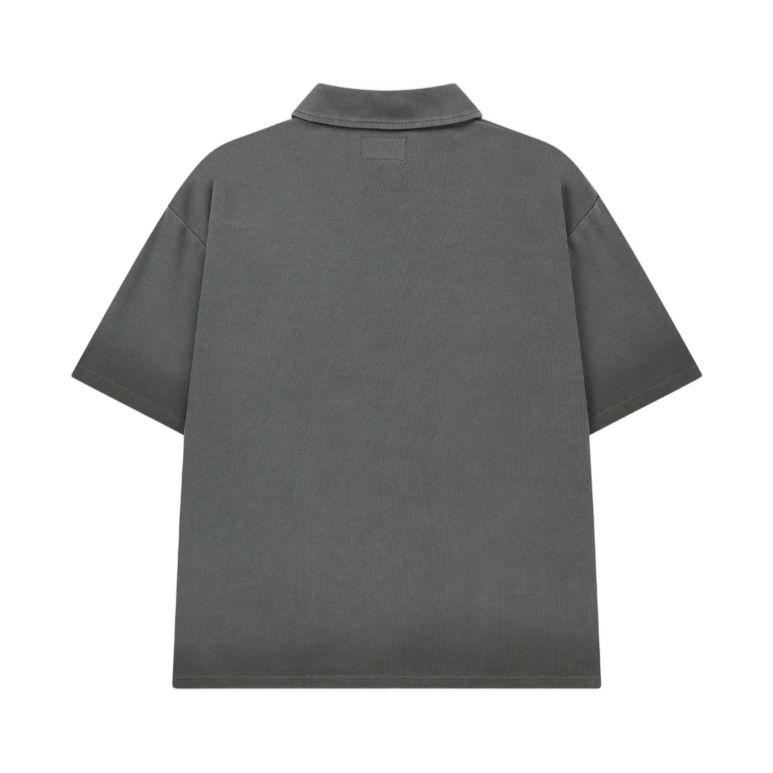 마뗑킴 스몰 로고 워시드 피케 탑 차콜(Matin Kim Small Logo Washed Pique Top In Charcoal) - 2