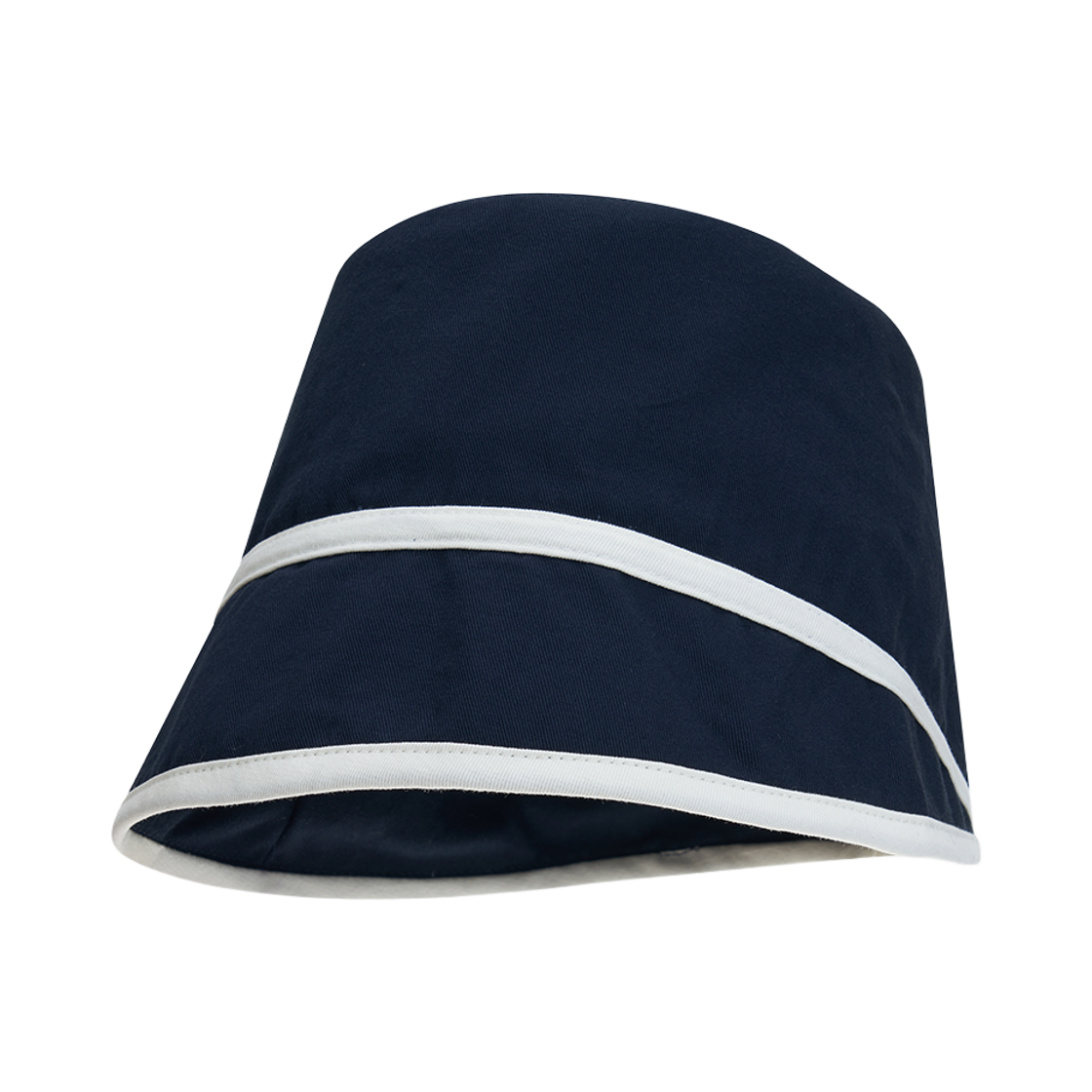 올인컴플리트 콘트라스트 라인 문 버킷햇 네이비(Allincomplete Contrast Line Moon Bucket Hat Navy)