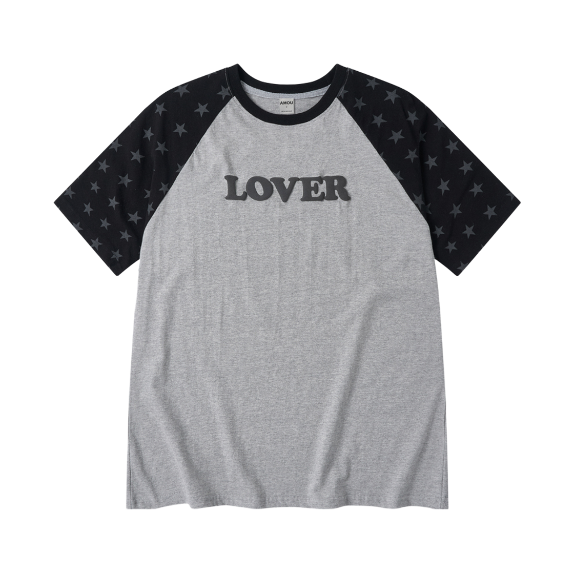 [KREAM 단독] 아모우 러버 레글런 티셔츠 차콜([KREAM 단독] AMOU Lover Reglan T-Shirts Chacoal) - 1