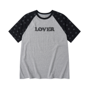 [KREAM 단독] AMOU Lover Reglan T-Shirts Chacoal