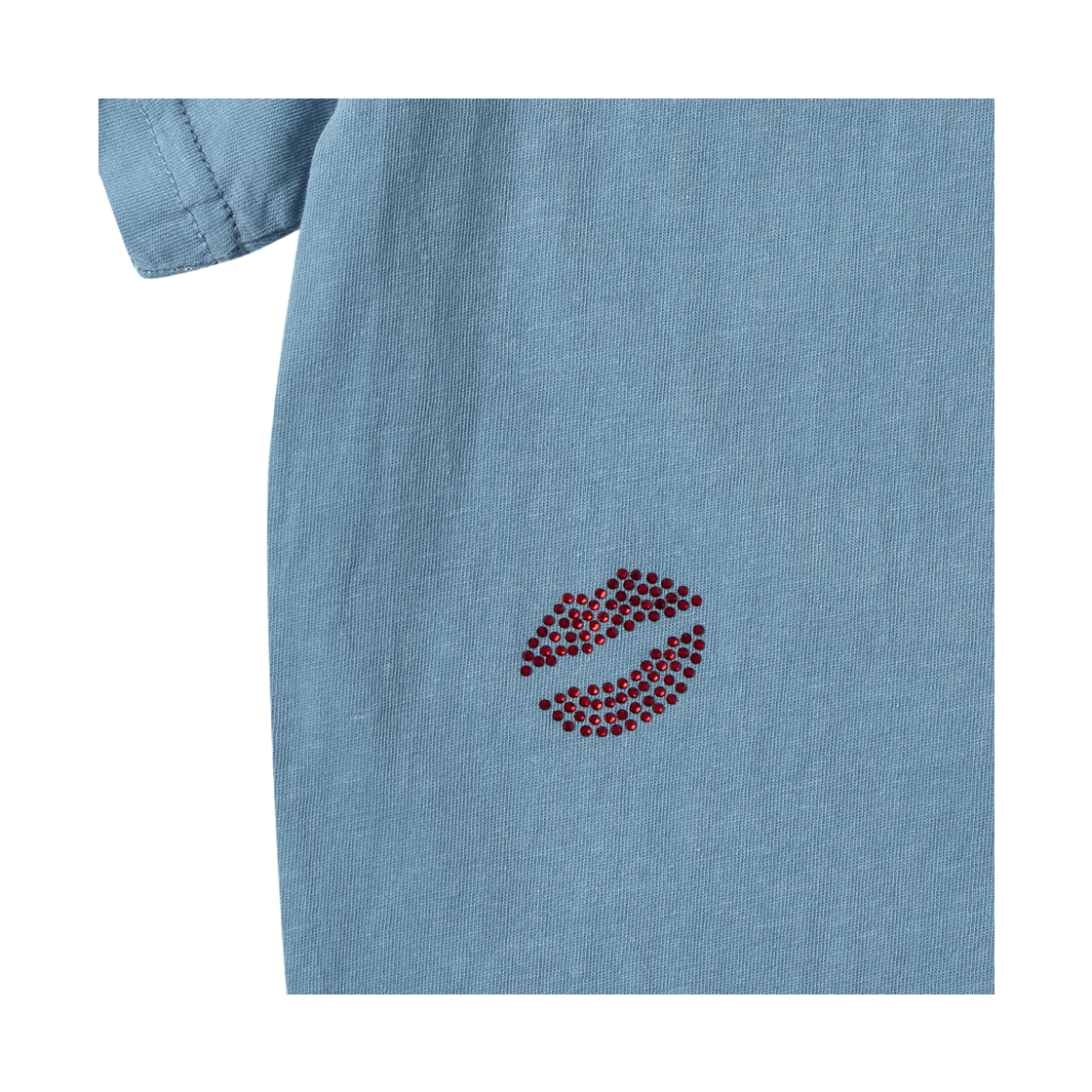 [KREAM 단독] 아모우 키스 마크 가먼트 티셔츠 더스트 블루([KREAM 단독] AMOU Kiss Mark Garment T-Shirts Dust Blue) - 4