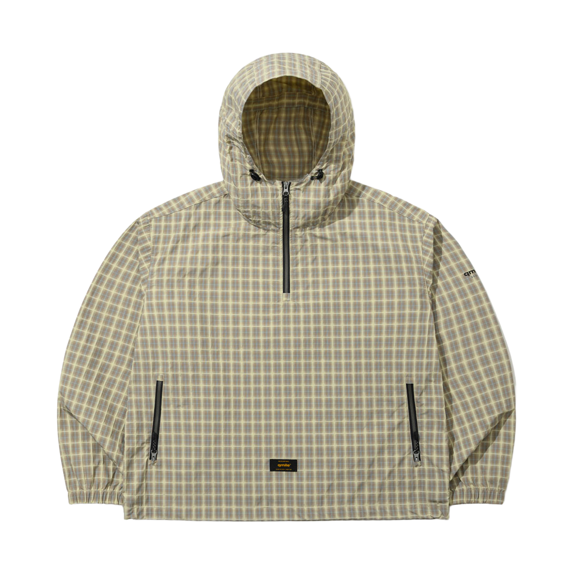 26Q311 qmile® 311 Wide Short Hooded Anorak Beige