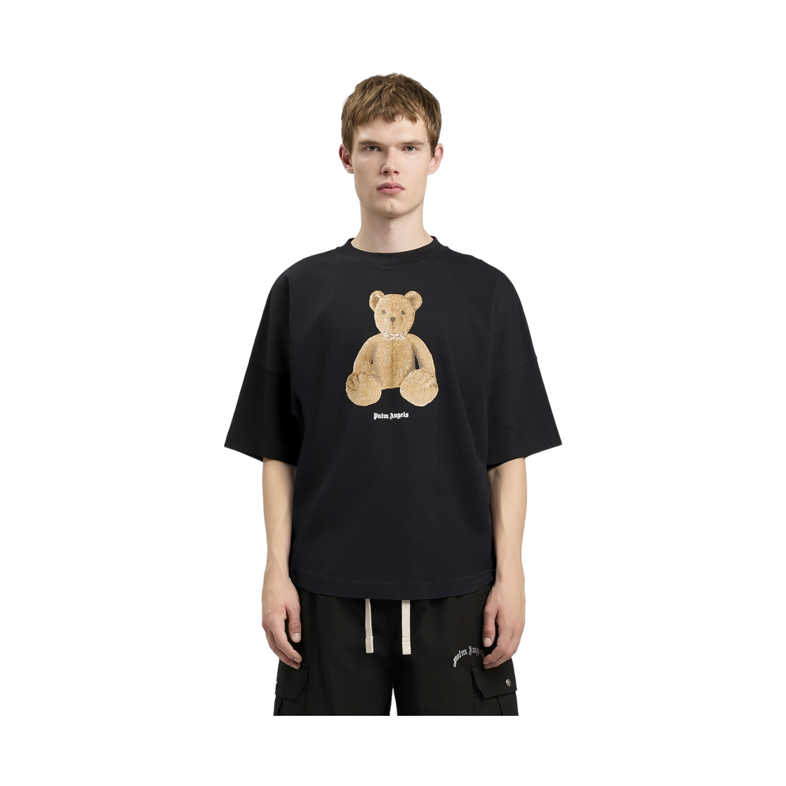 팜엔젤스 베어 오버 티셔츠 - 블랙 브라운(Palm Angels Bear Over Tee - Black Brown) - 2