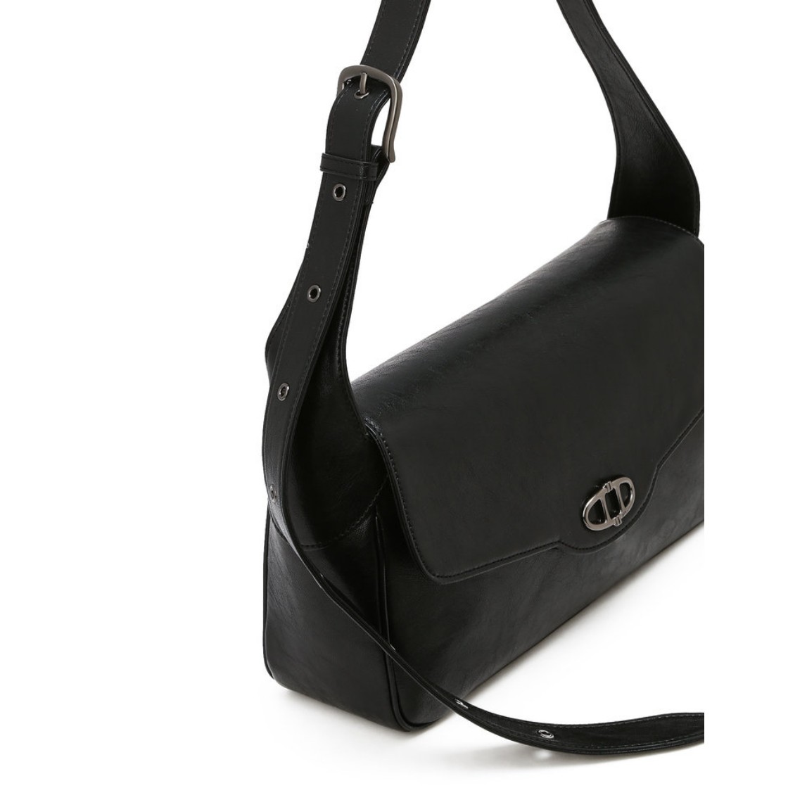아떼 바네사브루노 액세사리 머랭 뉴 블랙 레더 숄더백 M AABA6E350BK 블랙(Athe Vanessabruno Acc Meringue New Black Leather Shoulder Bag M  Black) - 5