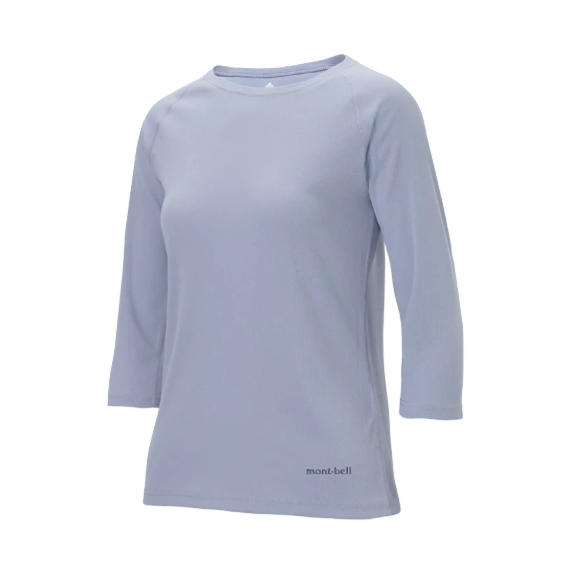 1114926 (W) Montbell Wickron Fit 3/4 Sleeve T-Shirt Light Blue