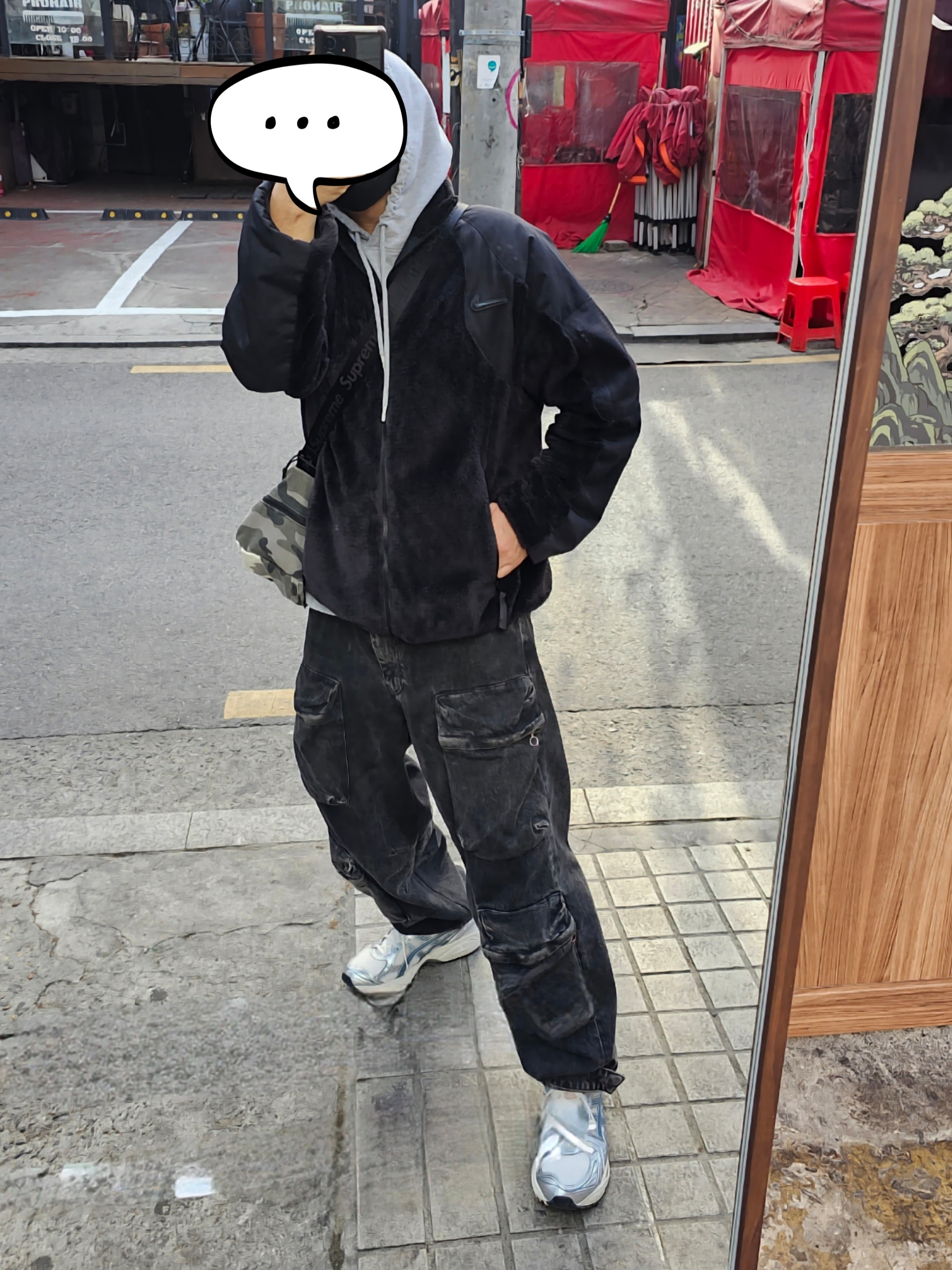 Nike x Drake Nocta NRG Polar Fleece Jacket - US/EU, Supreme Utility Bag Snow Camo - 25SS 착용 스타일 - 1