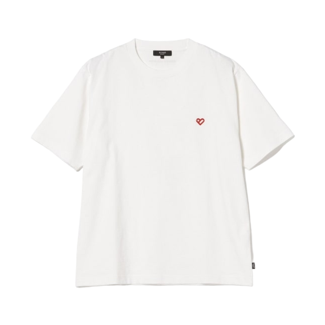 42-08-0095-147 Beams Heart B-Heart Logo 3D T-Shirt White