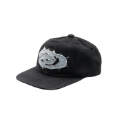 Riomeu Denim Applique Washed Ball Cap Black