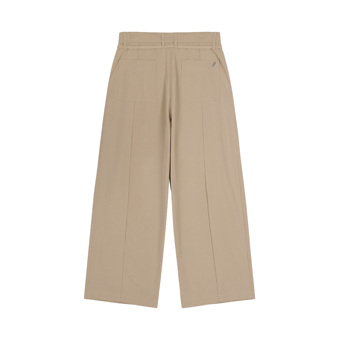 지오송지오 컬렉션 커브드 와이드 면 팬츠 베이지 BI2PT234BE(ZIOSONGZIO COLLECTION Curved Wide Cotton Pants Beige) - 2