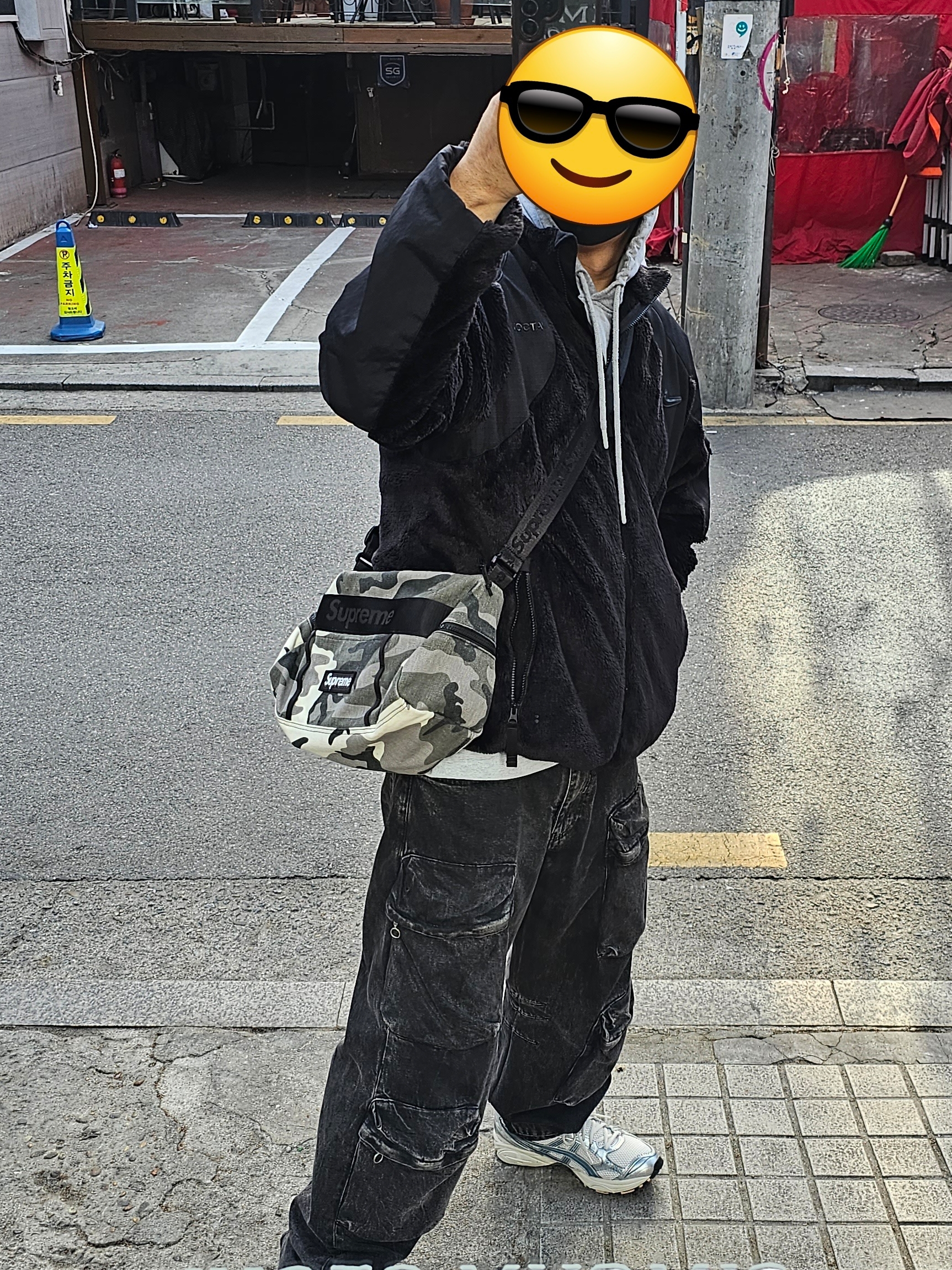 Nike x Drake Nocta NRG Polar Fleece Jacket - US/EU, Supreme Utility Bag Snow Camo - 25SS 착용 스타일 - 2