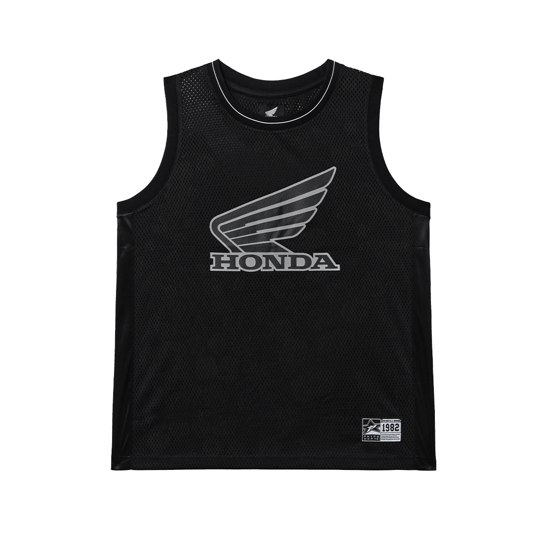 혼다 메쉬 3M 로고 윙 슬리브리스 블랙(Honda Mesh 3M Logo Wing Sleeveless Black)