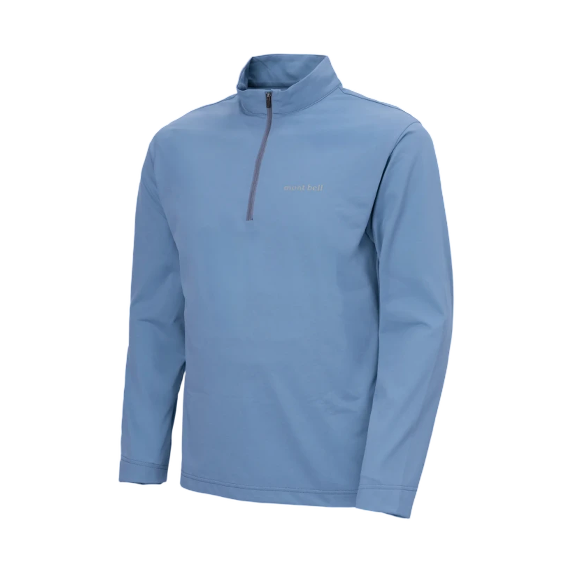 1114932 Montbell Wickron UV-Tect Long Sleeve Zip Shirt Blue