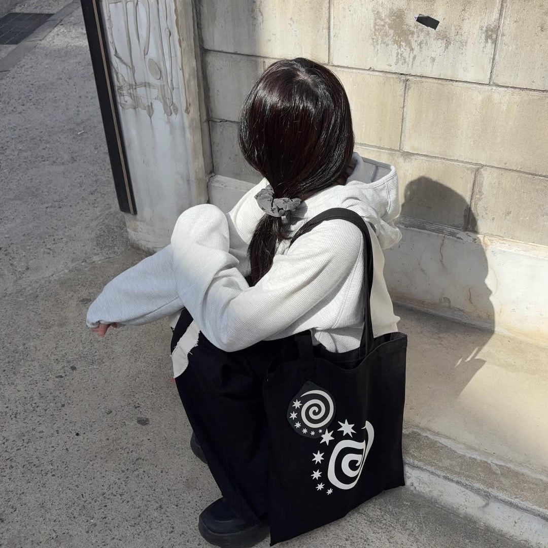 SPORT CHAMBER SC Waffle Ear-Open Hood T-shirt 1% Gray 착용 스타일 - 2