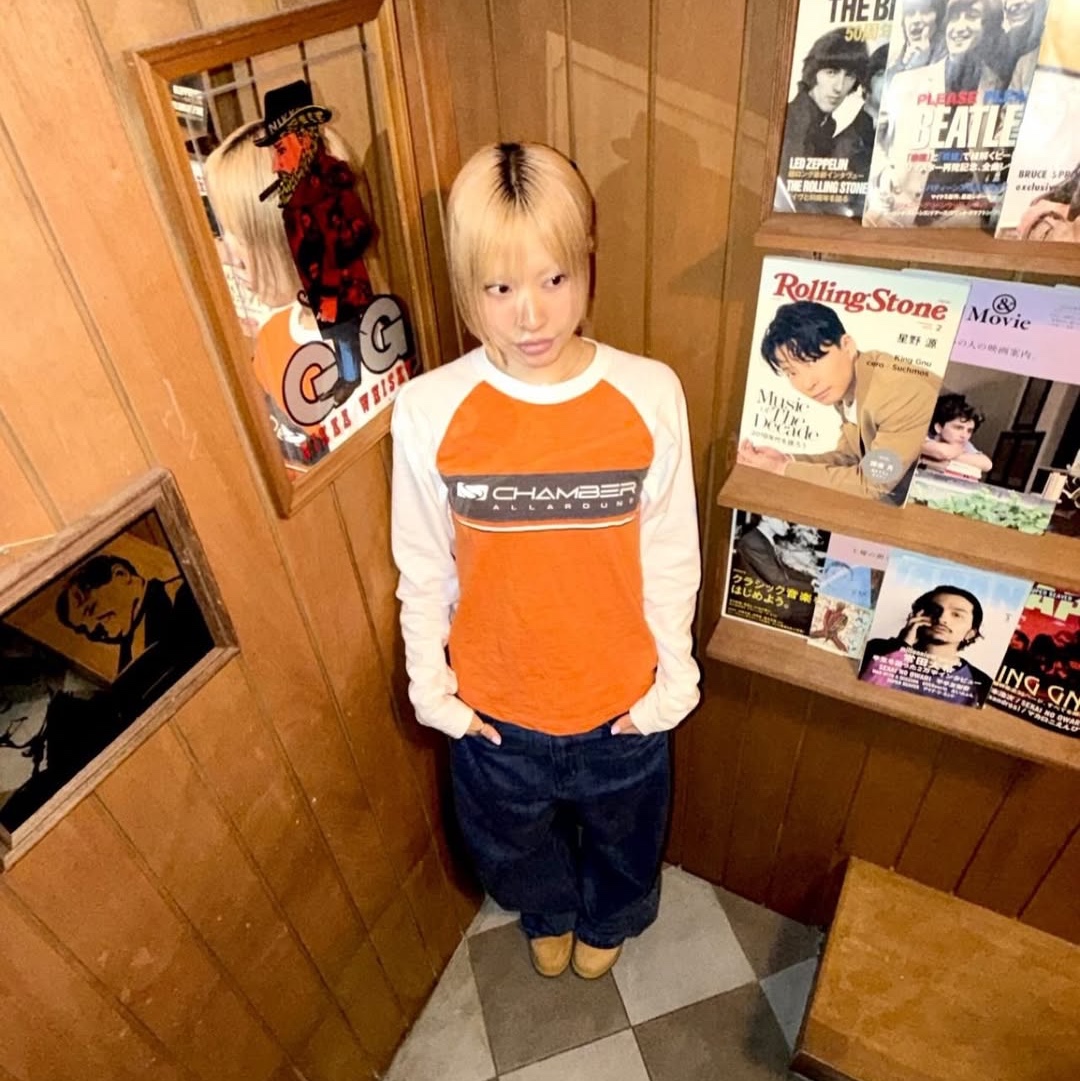 SPORT CHAMBER SC Node T-shirt ORANGE 착용 스타일 - 3