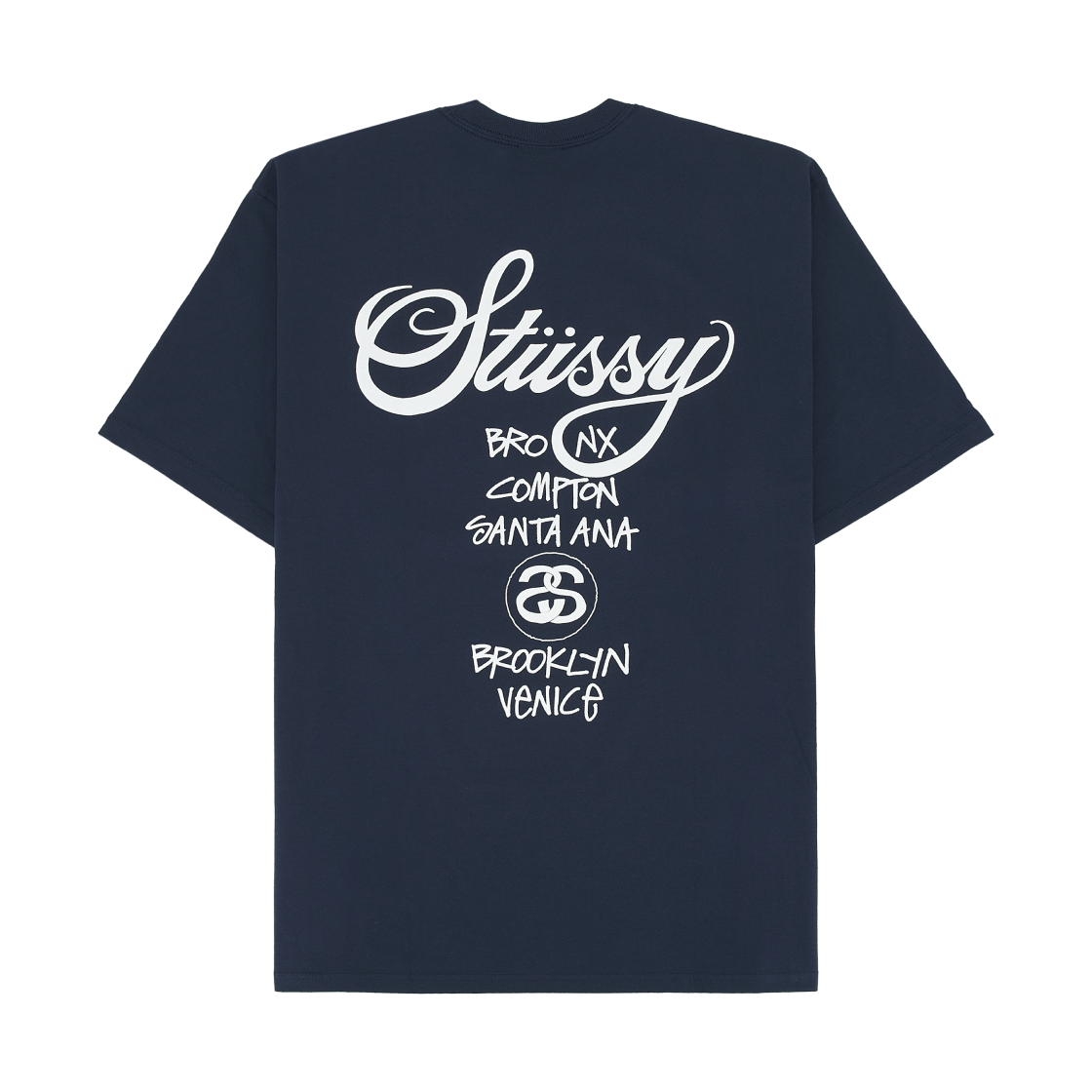 스투시 월드투어 티셔츠 네이비 2024,2025(Stussy World Tour T-Shirt Navy 2024,2025) - 2