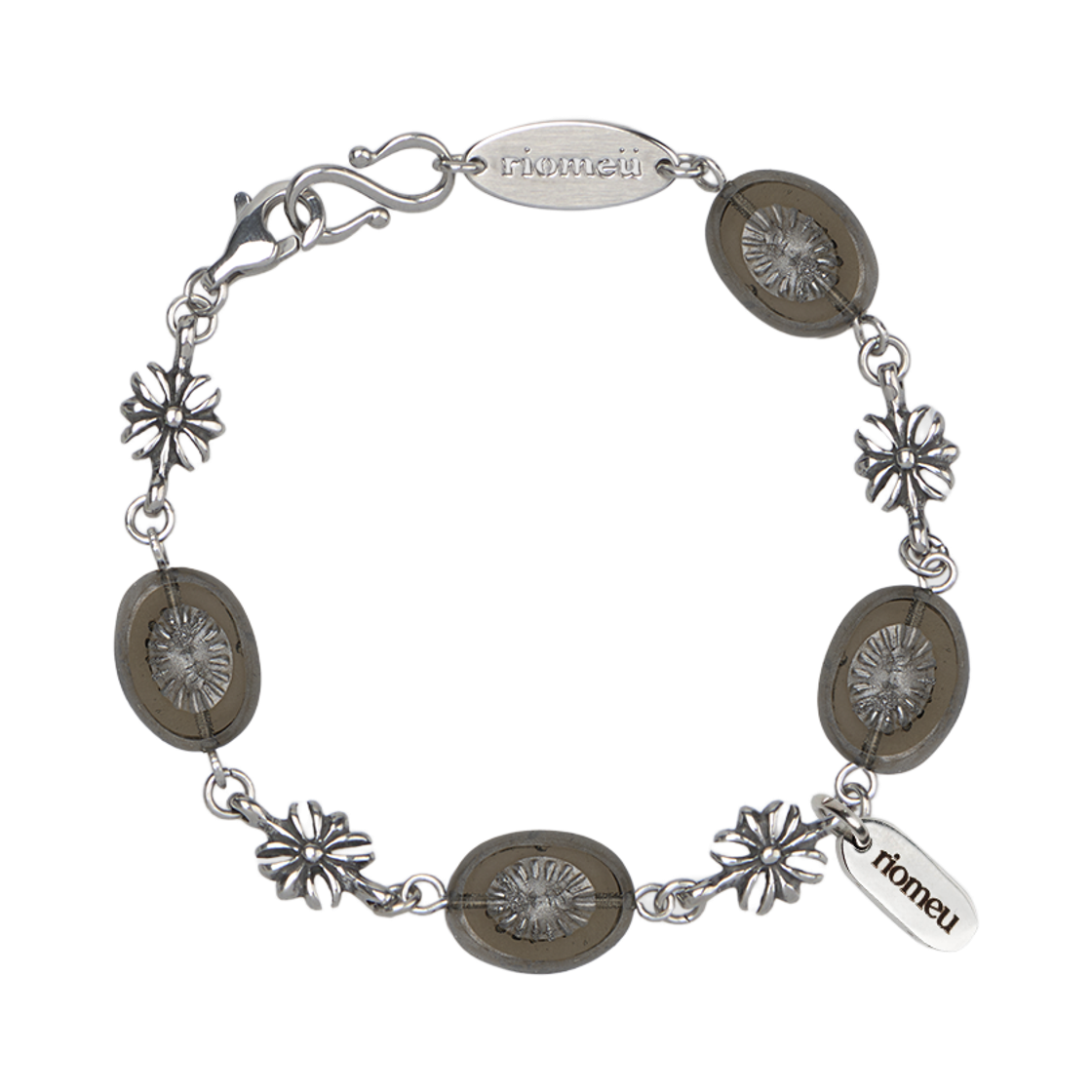 리오므 세피아 오벌 체인 팔찌(Riomeu Sepia Oval Chain Bracelet)