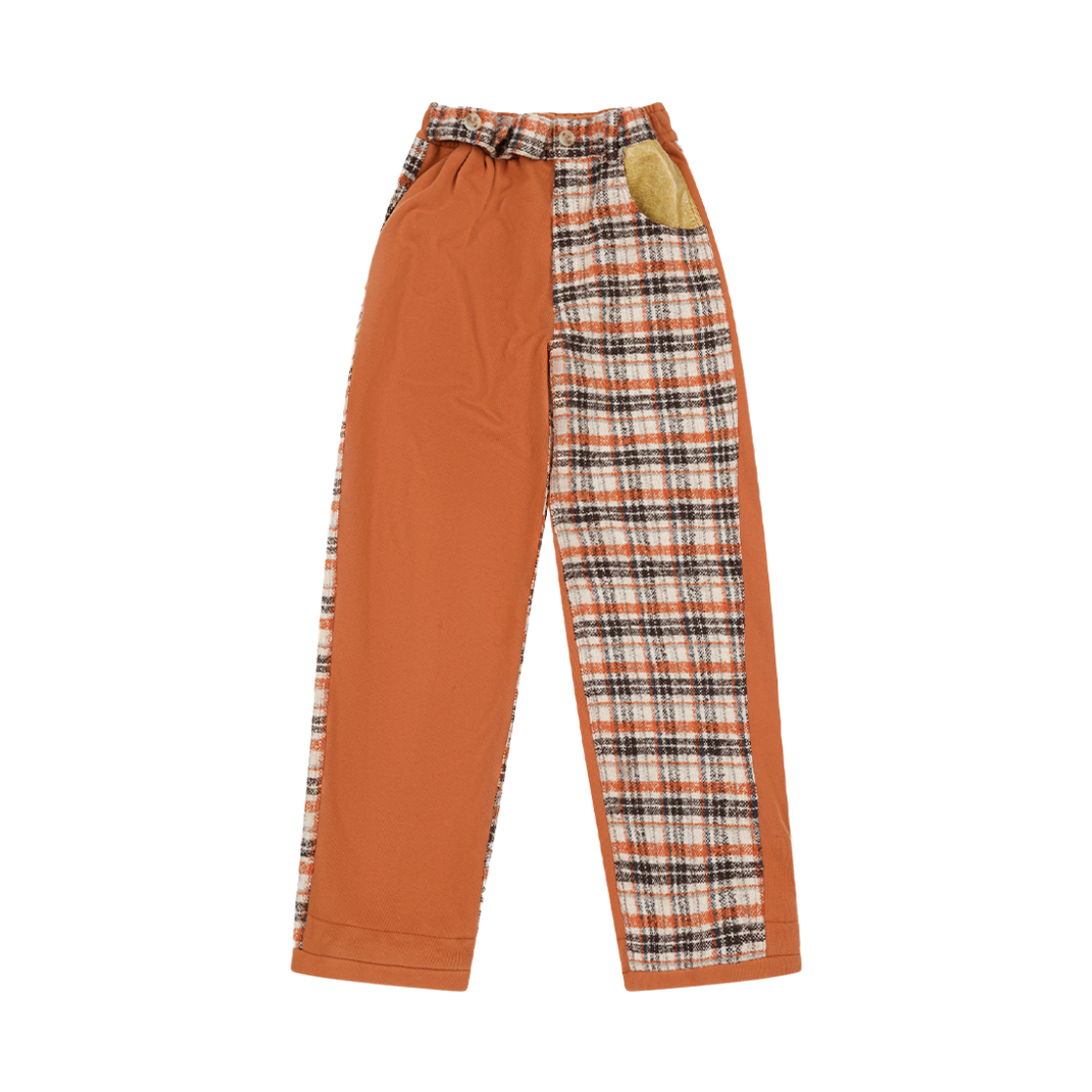 프라블럼올웨이즈 메모리 언밸런스 체크 스웨트팬츠 브릭(Problemallways Memory Unbalance Check Sweatpants Brick)
