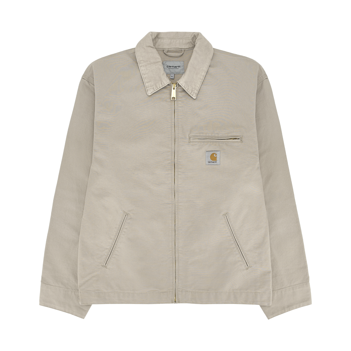 칼하트 WIP 언라인드 디어본 스톤 캔버스 디트로이트 자켓 베이지 - 스프링(Carhartt WIP Unlined Dearborn Stone Canvas Detroit Jacket Beige - Spring) - 1