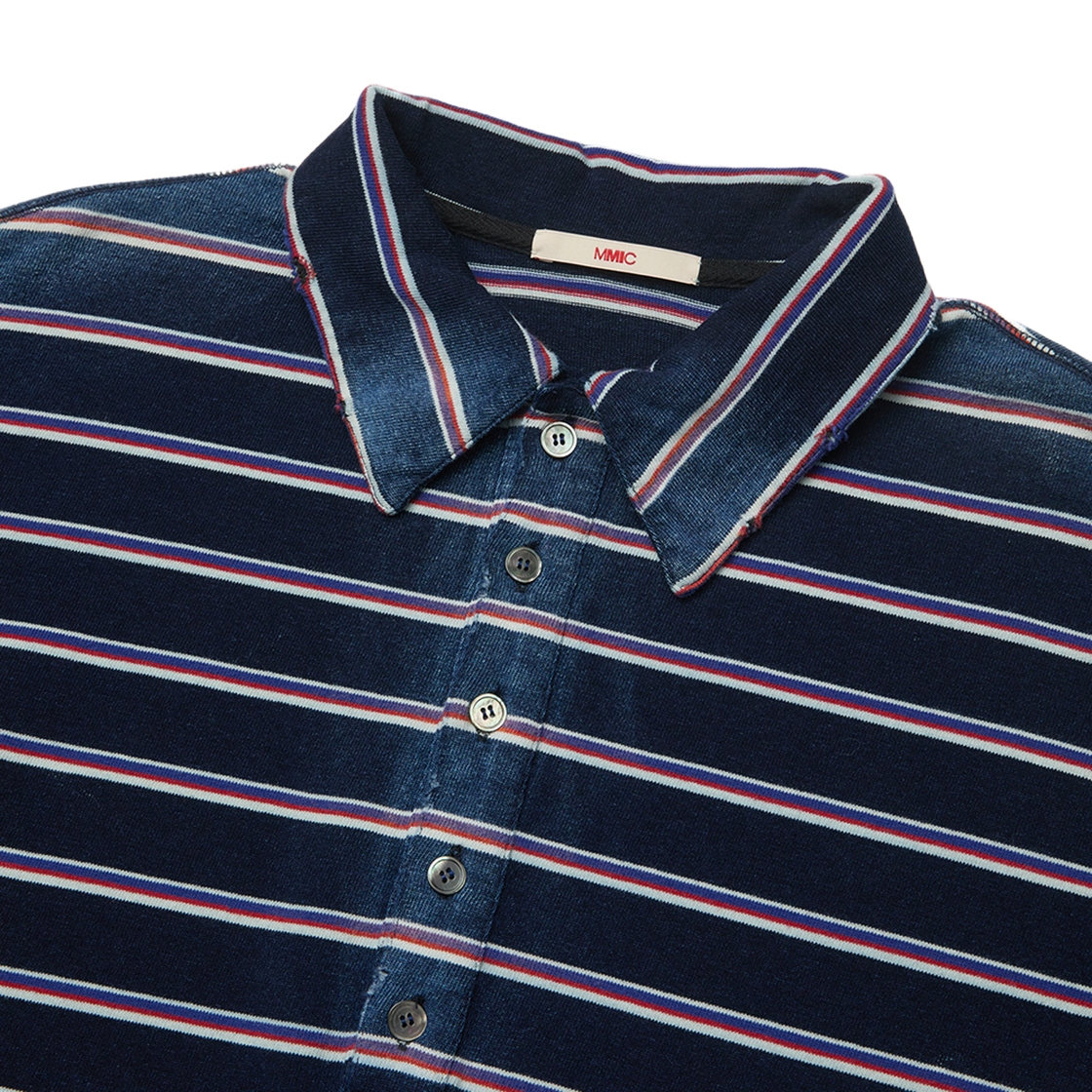 엠엠아이씨 썬스트라이프 폴로 네이비(MMIC Sunstripe Polo Navy) - 2
