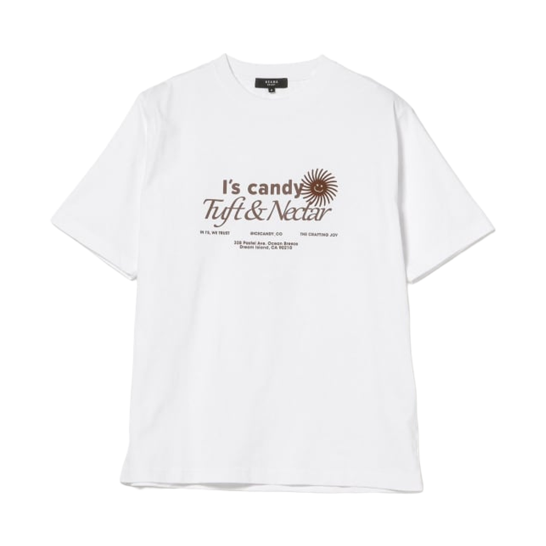 42-08-0105-639 Beams Heart Good'n Studio I's Candy Graphic T-Shirt White