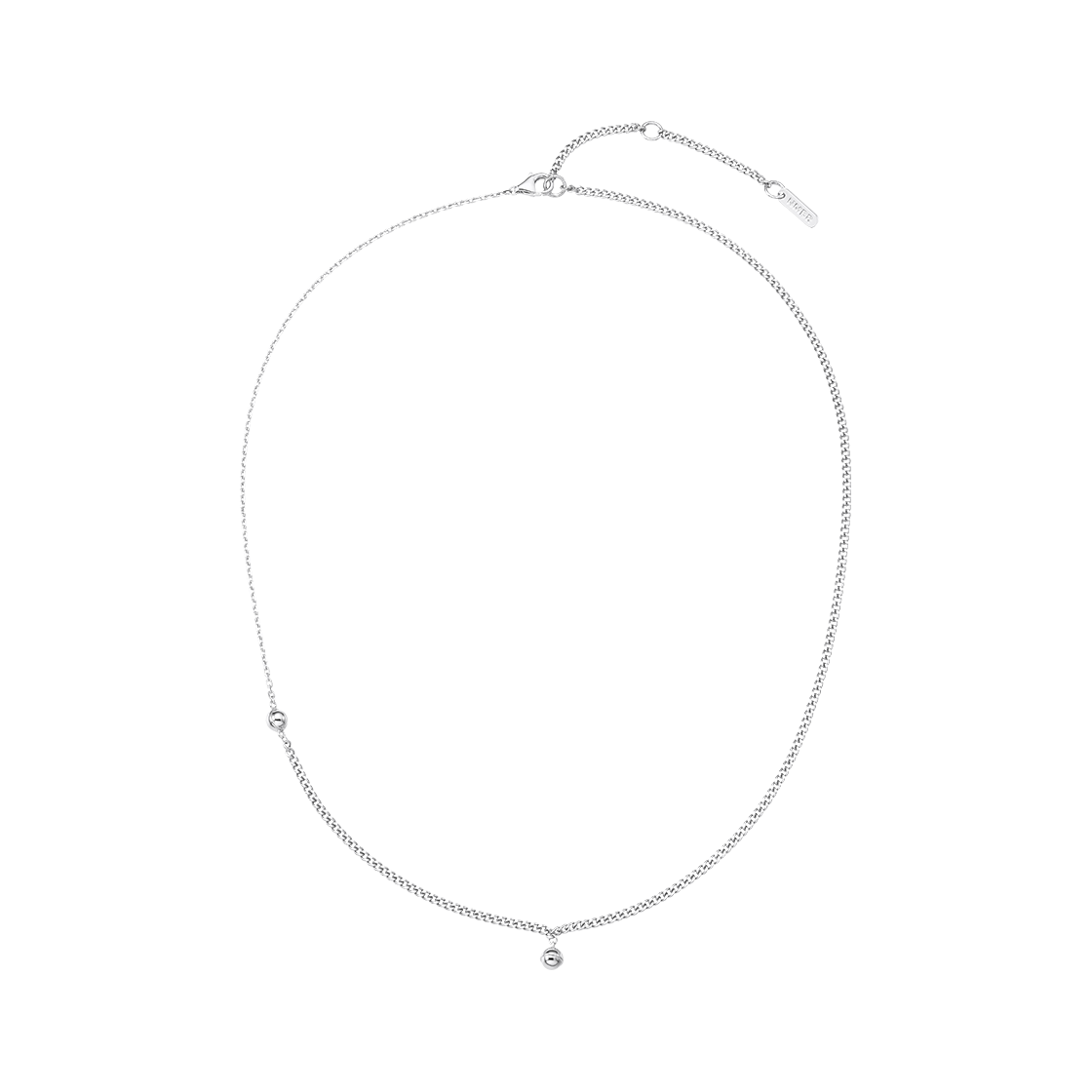 넘버링 #7791 미니 볼 네크리스 실버(NUMBERING #7791 Mini Ball Necklace Silver)