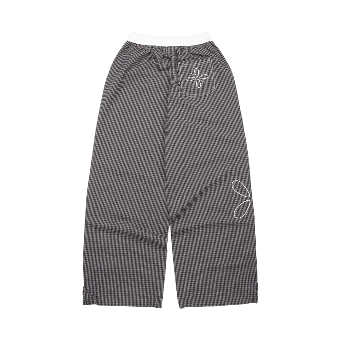 리오므 시그니처 와이드 체크 팬츠 차콜(Riomeu Signature Wide Check Pants Charcoal) - 2