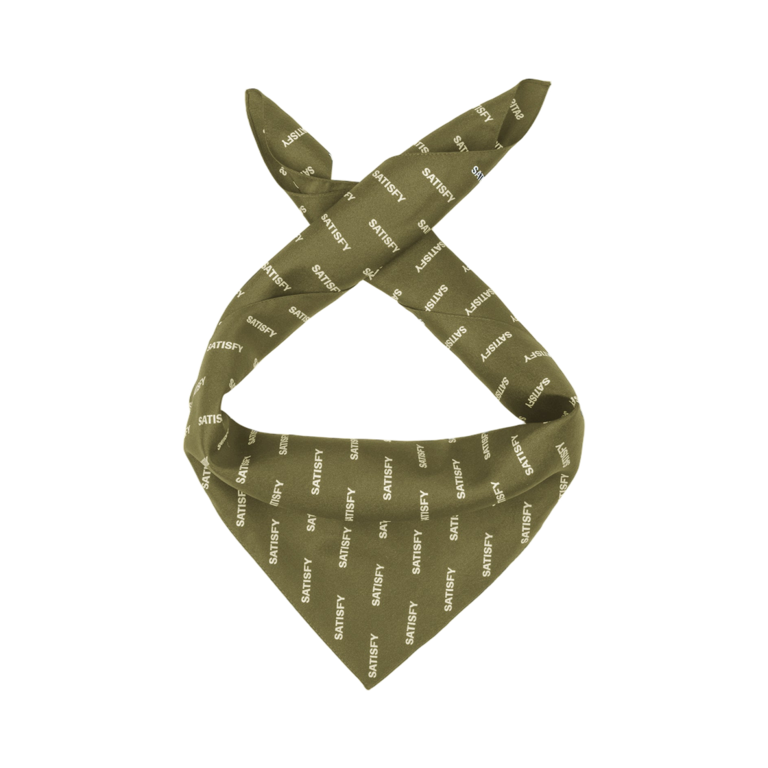 34035-51F01 Satisfy Softcell Carre De Soie Bandana Military Olive