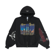 Protocol Index Reconstructed Sweatshirts Zip Hoodie Black