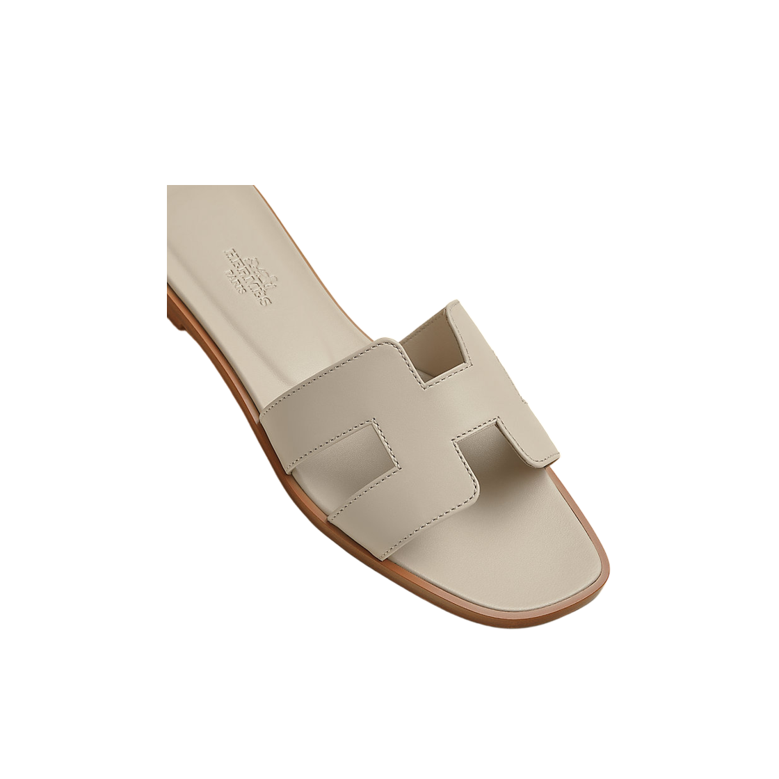 (W) 에르메스 오란 샌들 카프스킨 & 베쥬 노메이드((W) Hermes Oran Sandal Calfskin & Beige Nomade) - 3