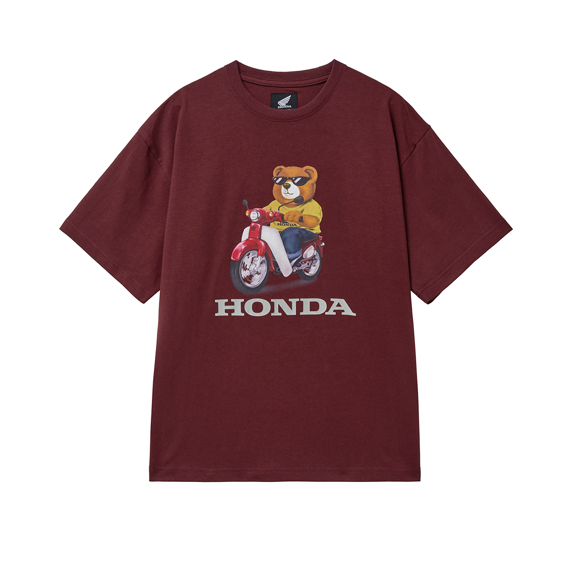 혼다 베어 티셔츠 와인(Honda Bear T-Shirt Wine)