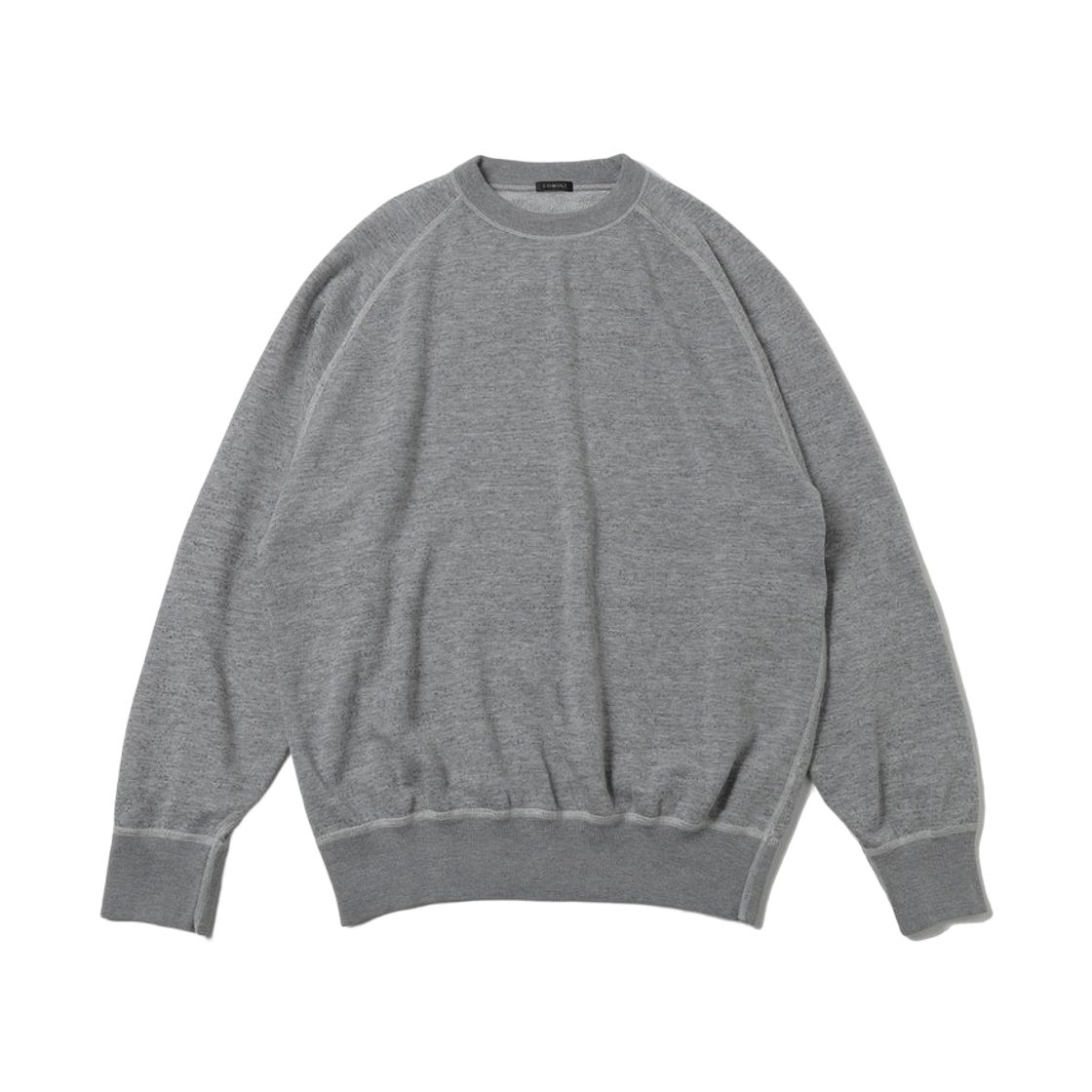 코모리 플리스 스웨트 크루넥 그레이 - 26SS(Comoli Fleece Sweat Crewneck Gray - 26SS) - 1