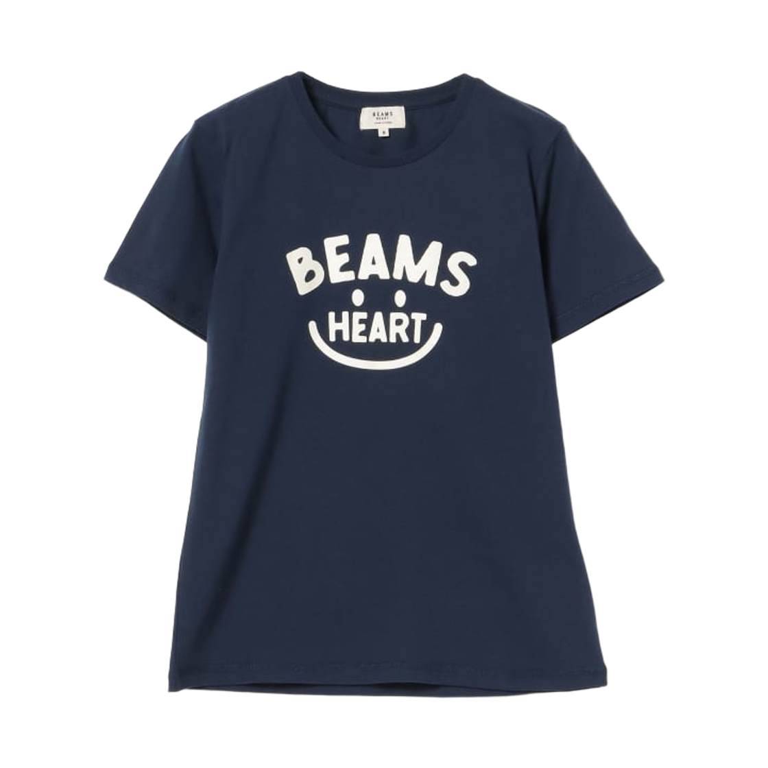 43-08-0045-443 (W) Beams Heart Smile Logo T-Shirt Navy