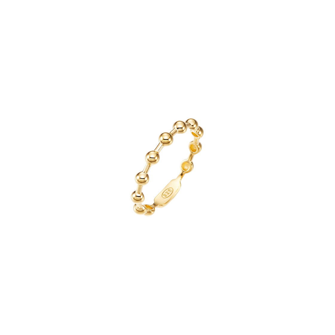 넘버링 #7501 스몰 볼 체인 링 골드(NUMBERING #7501 Small Ball Chain Ring Gold)