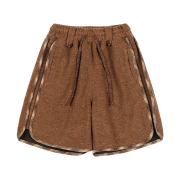 Problemallways Sand Check Shorts Brown